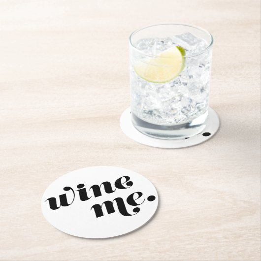 ワイン私。紙コースター ラウンドペーパーコースター (インサイチュ)