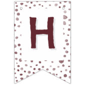 ワイン紙吹雪水の色ドット束フラグ バンティングフラッグ (第2の旗)