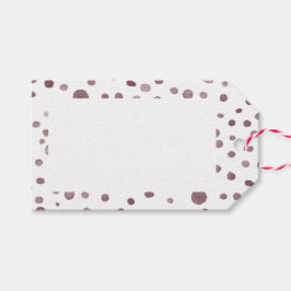 ワイン紙吹雪水色ドットギフトラベル ギフトタグ