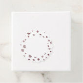 ワイン紙吹雪水色ドットメッセージカード フェイバータグ (インサイチュ)