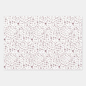 ワイン紙吹雪水色ドットラッピング紙 ラッピングペーパーシート (正面2)