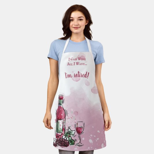 ワイン素晴らしのエプロンのように エプロン (着用した状態)