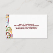 ワイン組成のボトル 名刺 (裏面)