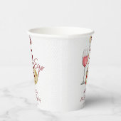 ワイン絵を描とアートをテーマにしたパーティーテンプレート 紙コップ (右)