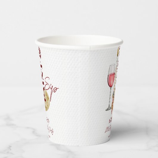 ワイン絵を描とアートをテーマにしたパーティーテンプレート 紙コップ (右)