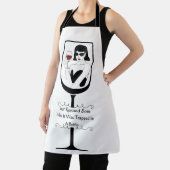 ワイン絵を描のおかしなエプロン エプロン (インサイチュ)