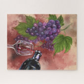 ワイン絵画のパズルが真実がある – 応援 ジグソーパズル (横)