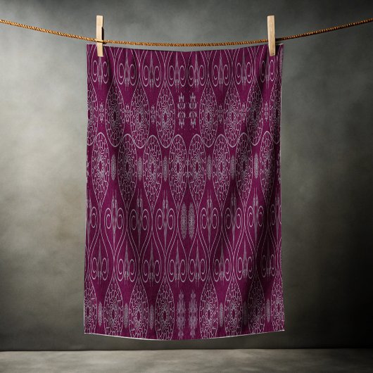 ワイン繊維織物のタコの種パターン（の模様が）ある ビーチタオル