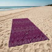 ワイン繊維織物のタコの種パターン（の模様が）ある ビーチタオル