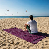 ワイン繊維織物のタコの種パターン（の模様が）ある ビーチタオル