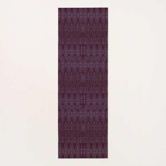 ワイン繊維織物のタコの種パターン(の模様が)ある ヨガマット (裏面)