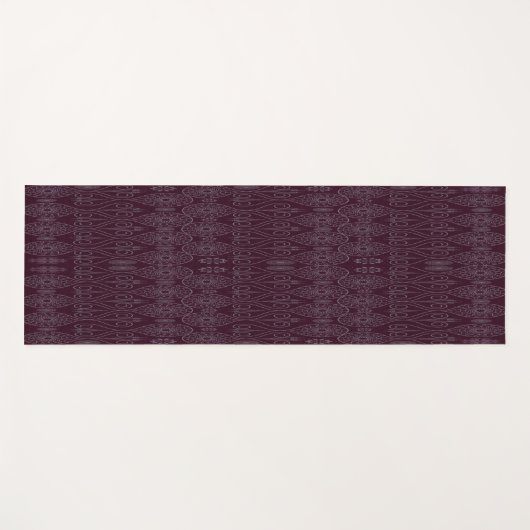 ワイン繊維織物のタコの種パターン(の模様が)ある ヨガマット (正面(横))