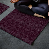 ワイン繊維織物のタコの種パターン(の模様が)ある ヨガマット