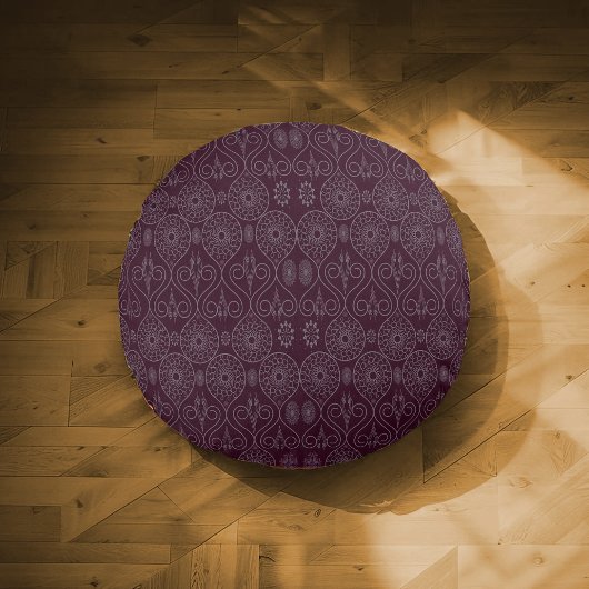 ワイン繊維織物のタコの種パターン(の模様が)ある ラウンドクッション