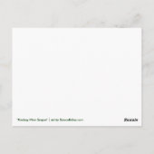 ワイン葡萄のリースポストカード ポストカード (裏面)