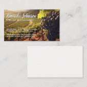 ワイン葡萄オンつる植物 |ブドウ園 名刺 (正面/裏面)