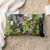 ワイン葡萄オンつる植物 ランバークッション (ブランケット)