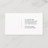 ワイン葡萄ガラスのロゴ 名刺 (裏面)