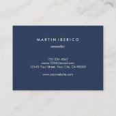 ワイン葡萄ソムリエまたはヴィントナー 名刺 (裏面)