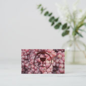 ワイン葡萄 |ワイナリーロゴ 名刺 (スタンド正面)