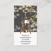 ワイン葡萄 |ワインオープナー 名刺 (裏面)