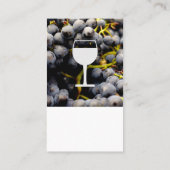 ワイン葡萄 | ワインガラスアイコン 名刺 (裏面)