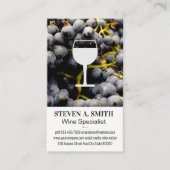 ワイン葡萄 | ワインガラスアイコン 名刺 (正面)