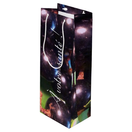 ワイン葡萄 ワインギフトバッグ (正面アングル)