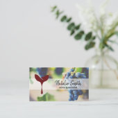 ワイン葡萄 | ワインバレル | ぶどうオンつる植物 名刺 (スタンド正面)