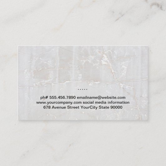 ワイン葡萄 | ワイン | 大理石 名刺 (裏面)