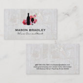 ワイン葡萄 | ワイン | 大理石 名刺 (正面/裏面)