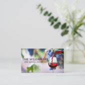 ワイン葡萄 | 赤ワイン注 名刺 (スタンド正面)