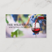 ワイン葡萄 | 赤ワイン注 名刺 (正面)
