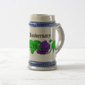 ワイン記念日ステイン第17 ビールジョッキ (正面右)