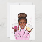 ワイン試飲のブライダルシャワー招待状 招待状 (裏面)