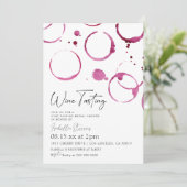 ワイン試飲のブライダルシャワー招待状 招待状 (スタンド正面)