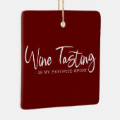 ワイン試飲は私のスポお気に入りのートアクリルオーナメント セラミックオーナメント (右)