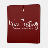 ワイン試飲は私のスポお気に入りのートアクリルオーナメント セラミックオーナメント (左)