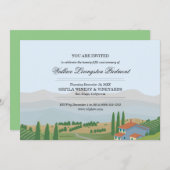 ワイン試飲またはワイナリー ツアー 招待状 (正面/裏面)