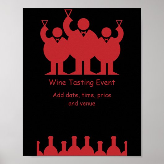 ワイン試飲イベントプロモーションポスター ポスター (正面)