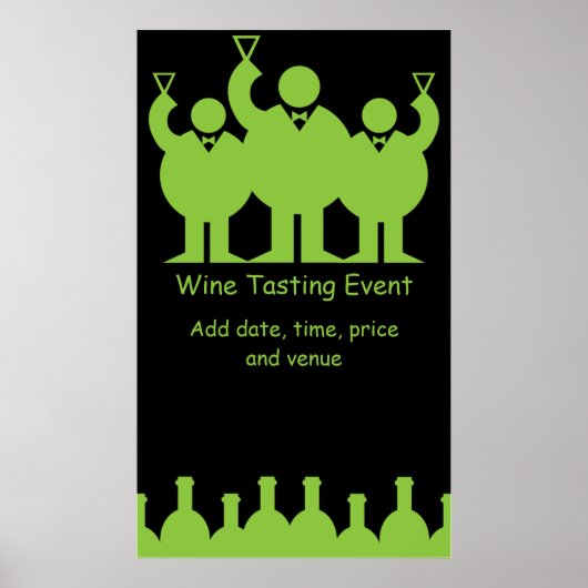 ワイン試飲イベントプロモーション ポスター (正面)