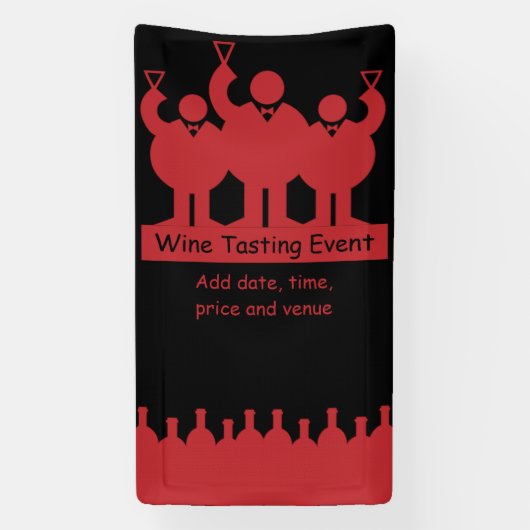 ワイン試飲イベントプロモーション 横断幕 (縦)