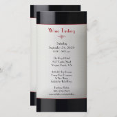 ワイン試飲イベント招待状 (正面/裏面)