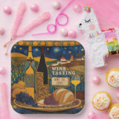 ワイン試飲イベント ペーパープレート (パーティー)