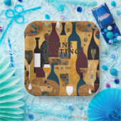 ワイン試飲イベント ペーパープレート (パーティー)