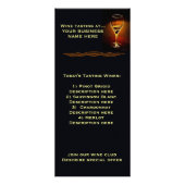 ワイン試飲カードラックのメニュー ラックカード (裏面)