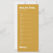 ワイン試飲スコアカード – 応援 (裏面)