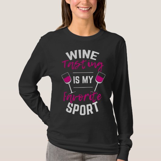ワイン試飲スポーツ飲みワイン Tシャツ (正面)