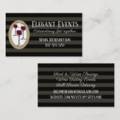 ワイン試飲ソムリエケータリング名刺… 名刺 (正面/裏面)