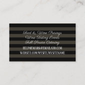 ワイン試飲ソムリエケータリング名刺… 名刺 (裏面)